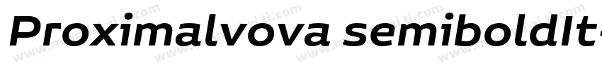 Proximalvova semiboldIt字体转换